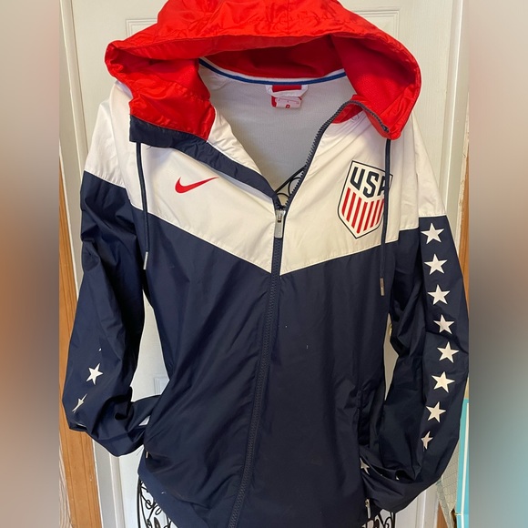 Nike All American Red White & Blue with Stars EXCELLENT Condition Size Sm jacket - Picture 1 of 10